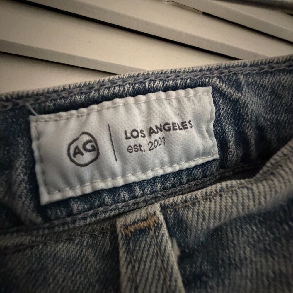 AG Jeans Alicia Denim Midi Skirt | Size 29 / Size 8 | Front Slit High-Waisted - Picture 11 of 12
